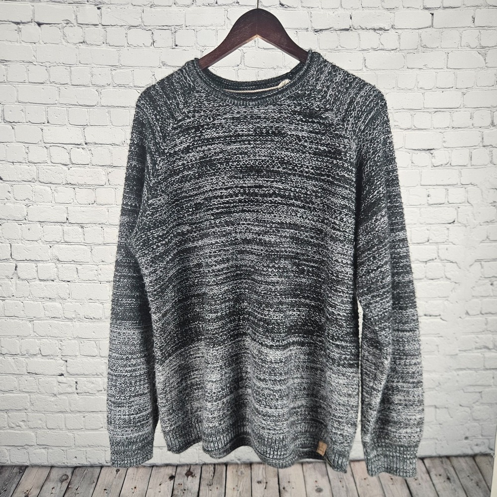 Weatherproof Vintage Sweater Men XL Gray Knit Crewneck‎ Pullover Winter